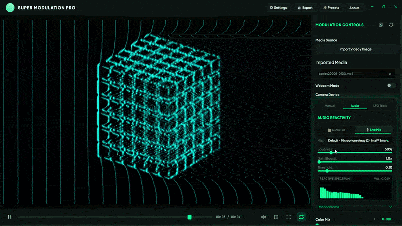 Live Audio Reactivity Showcase